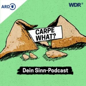 Dr. Dennis Hendrik Peterzelka - Sinn-Podcast Podcast-Logo mit Glückskeks und Slogan "Carpe What?".